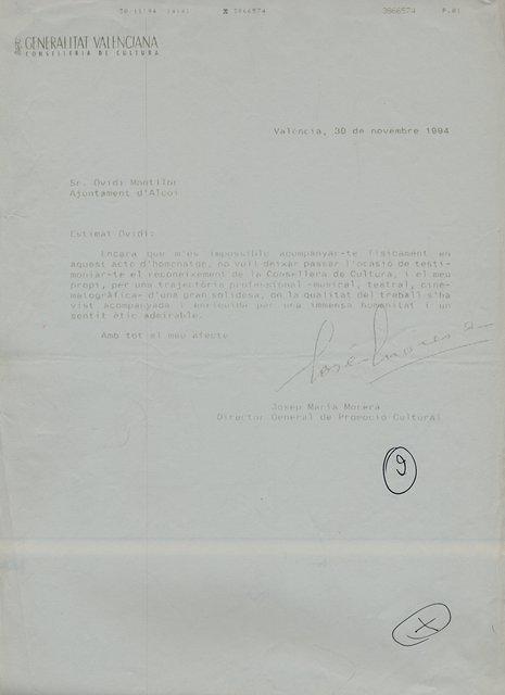 076-fax de felicitacio del director de cultura de la generalitat