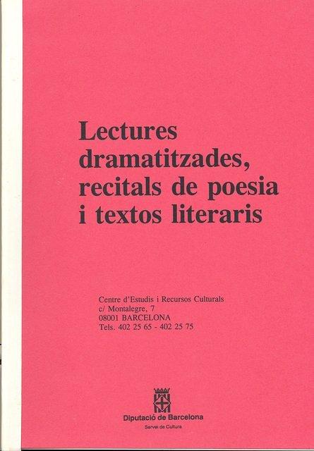125-lectures dramatitzades,recitals de poesia i textos literaris
